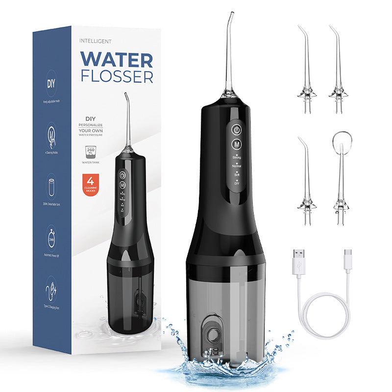 Portable dental irrigator electric oral water dental floss