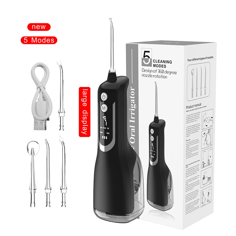 Portable dental irrigator electric oral water dental floss