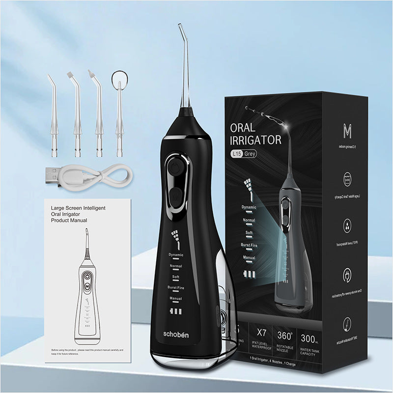 Portable dental irrigator electric oral water dental floss