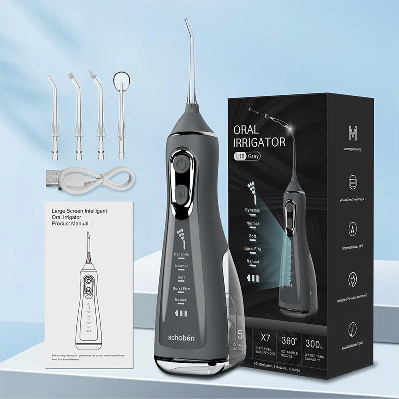 Portable dental irrigator electric oral water dental floss