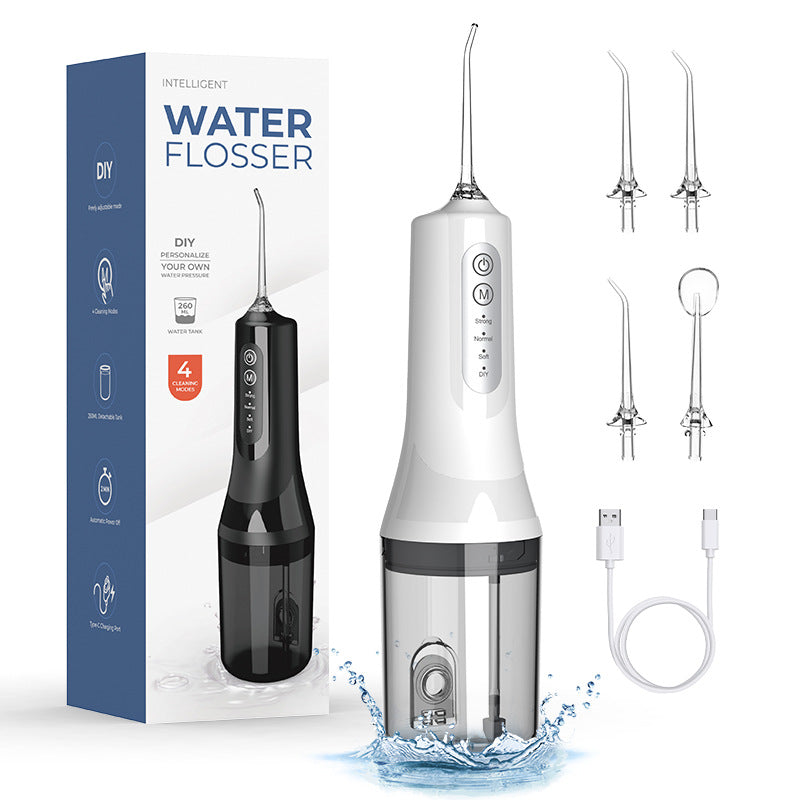 Portable dental irrigator electric oral water dental floss