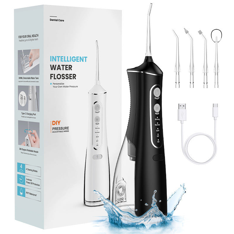 Portable dental irrigator electric oral water dental floss