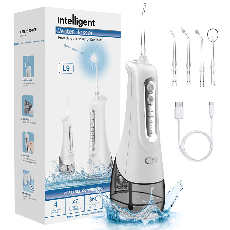 Portable dental irrigator electric oral water dental floss