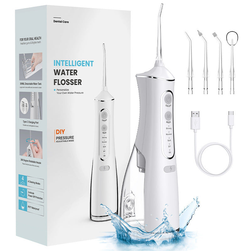 Portable dental irrigator electric oral water dental floss