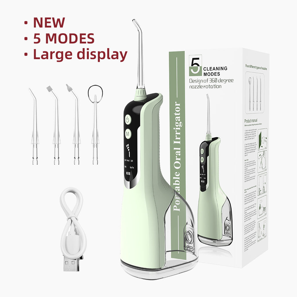 Portable dental irrigator electric oral water dental floss